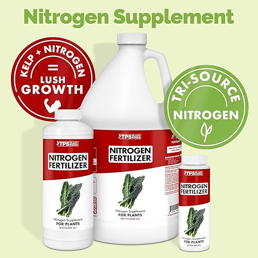 Nitrogen for Plants – Liquid Tri-Source Nitrogen for Deep Green Growth, Stronger Leaf Development & Fast Vegetative Growth, 32 oz