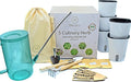 5 Herb Garden Kit Indoor - Kitchen Windowsill Self Watering Herb Garden Kit Indoor Starter Set Grow Organic Seeds Basil, Cilantro, Chives, Thyme, Lemon Balm (Melissa)