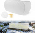 Pop-Up Plant Winter Cover, Non-Woven Fabric Shelter with Stakes, Insulated Frost for Garden Beds, Lightweight and Foldable for Shrubs, Vegetables and Small Potted Fruit Trees(1Pcs 39x17x17")