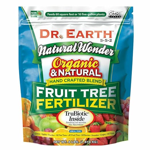 Fruit Tree Organic Fertilizer, 5-5-2, 4-Lb. 2 Bags