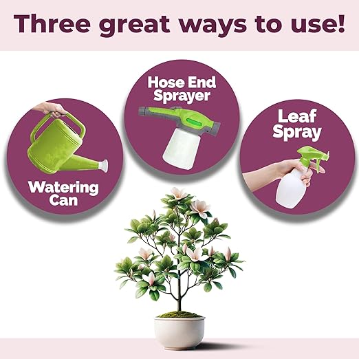 Magnolia Tree Fertilizer – Liquid Plant Food for More Blooms, Rich Green Leaves & Stronger Root Development, 1 Gallon