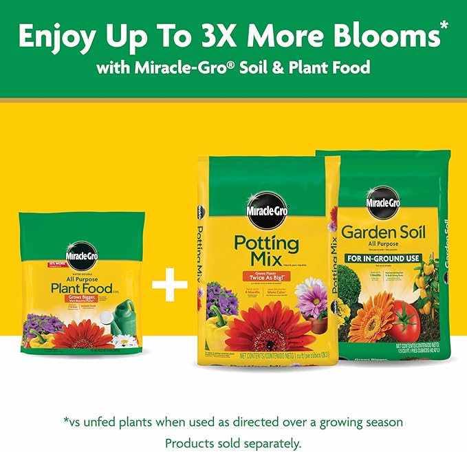 Miracle-Gro Water Soluble All Purpose Plant Food - Fertilizer For All Indoor or Outdoor Plants including Roses, Flowers, Vegetables, Houseplants, Trees, and Shrubs, 5.5 lbs. (2-Pack)