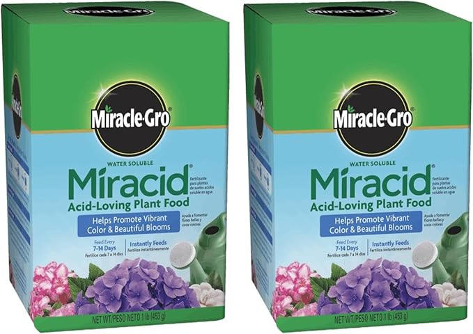 Scotts Company Miracle-Gro 1750011 Water Soluble Miracid Acid-Loving Plant Food, 1-Pound (2)