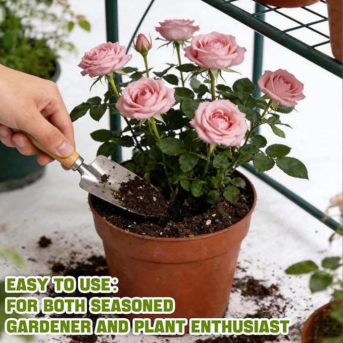 Rose Soil Potting Soil 4qt- Natural Organic Potting Mix for Roses, Superior Drainage & Breathability, Nutrient-Rich Formula to Support Healthy Rose Growth