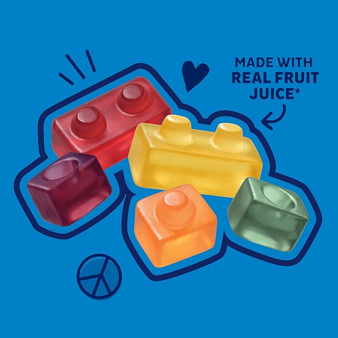 Annie's Organic Building Blocks Fruit Flavored Snacks, Assorted Fruit Flavors, Gluten Free, 10 Pouches, 7 oz