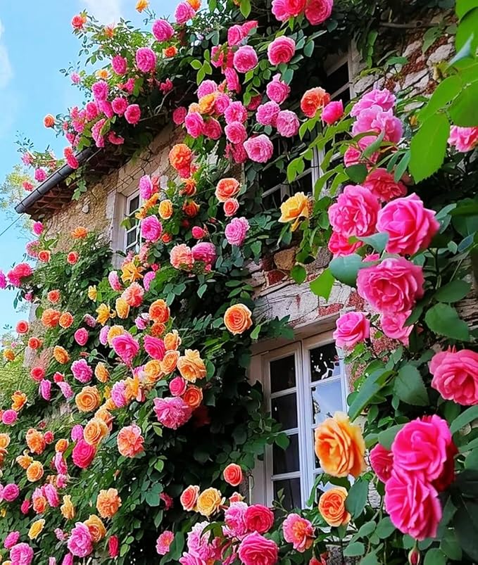 100+ Mix Climbing Rose Seeds for Planting Outdoors