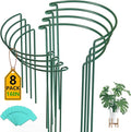 Breeze Touch 8 Pack Plant Support Stakes, 24 Inch Plant Stakes for Outdoor Plants, Peony Cage with 15 Pcs Green Lables, Peony Cages and Supports, Peonies Support Cages Flower Stakes for Plants
