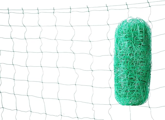 5x60ft Heavy Duty Garden Trellis Netting, UV-Resistant Polyethylene Plant Climbing Net, 4x4 Inch Square Mesh, for Cucumber Tomato Bean Grape Flower Outdoor Gardening