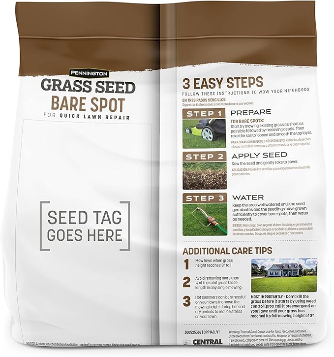 Pennington Bare Spot Repair Grass Seed Mixture - Central 1 lb