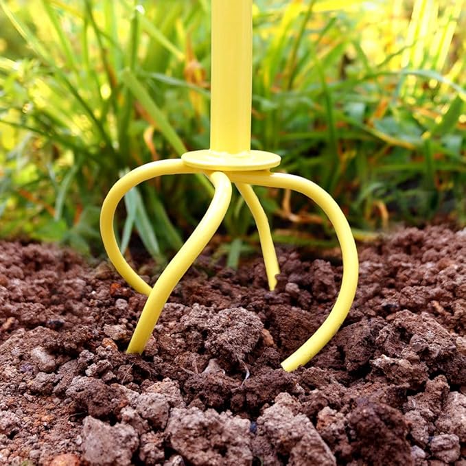 Manual Twist Tiller for Gardening, Garden Claw Hand Tiller with Ergomomic Handle, Steel Cultivator Tiller Lawn Aerator Soil Lossener for Gardening Bed and Plant Box