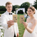 callie Personalized Wedding Seed Packet, Custom Kraft Wildflower Seeds Storage with Groom Bride Names and Date, Party Favors Bridal Shower Gifts, 10-200 PCS