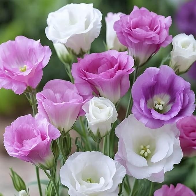 1150+ Lisianthus Flower Seeds for Planting - Annual Lisianthus Non-GMO Flower Seeds Perennial Eustoma Cut Flower Plant Garden Home Ornamental Flower