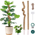 48 Inch Moss Pole, 2Pack Bendable Moss Pole for Plants Monstera, Tall Moss Poles for Climbing Plants Indoor, Large Pole Support, Garden Trellis Plant Stick Stakes for Potted Plants, Pothos