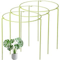 3-Pack Plant Support Stakes for Indoor Plants, Adjustable Monstera Cages & Snake Plant Support Rings, Potted Plant Supports Garden Stakes (10" W x 17" H)