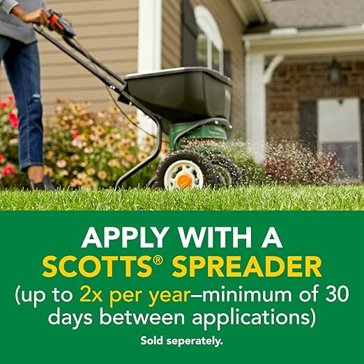 Scotts Turf Builder Weed and Feed3 - Weed Killer Plus Lawn Fertilizer, Controls Dandelion and Clover, Grass Fertilizer For Up To 5,000 sq. ft., 14.29 lbs.
