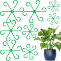 PAGOW 8 Pcs Climbing Houseplant Stem Supports, Plastic Flower Plant Growth Stakes Trellis, Reusable Plant Stem Holders, Stem Hook Growth Accessories for Plant Garden (4 Sizes)