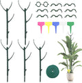 21PCS Stackable Monstera Plant Support Stakes for Indoor & Outdoor Plants, Includes Clips, Tags, Suitable for Supporting Monstera and Climbing Plants,for Vine Climbing and Stem Stabilization