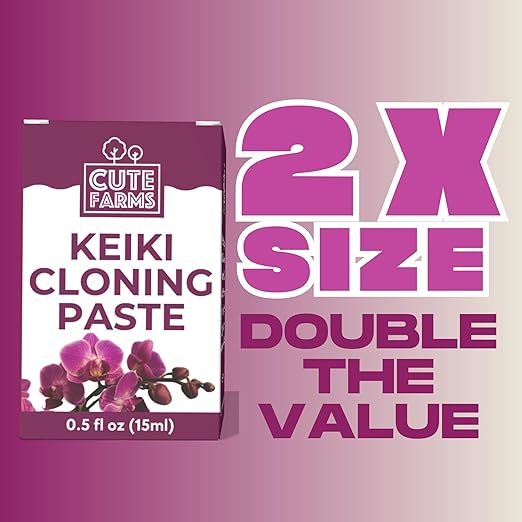 Keiki Cloning Paste (0.5oz) for Orchids & Houseplants - 2X Size - Create New Growth with Cute Farms Hormone Gel
