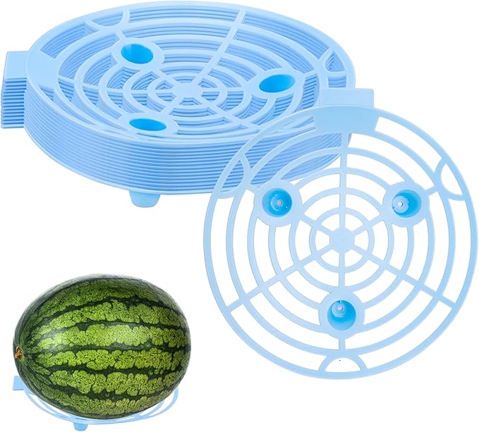 15 Pack Melon Cradle for Garden Pumpkin Support Stand Trellis,Avoid Ground Rot,Plastic Plant & Garden Support for Pumpkin Watermelons Squash Strawberries(Blue)