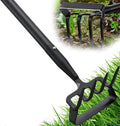 Garden Hoe, Stirrup Hoe with Adjustable Handle for Weeding Digger loosening Soil Metal Garden Cultivator with Rake Tiller Cultivator (30-73 Inch)