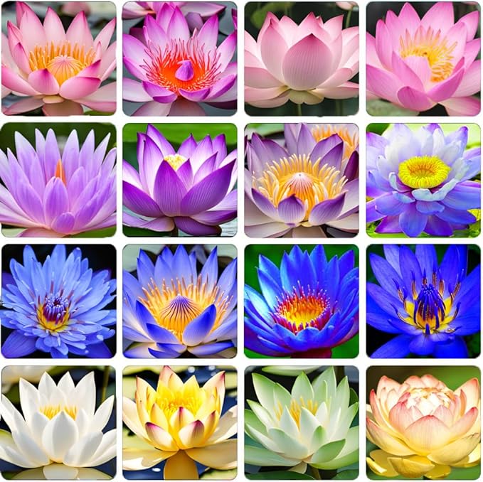 35 Pcs Lotus Seeds for Planting Bowl Lotus Seeds, Water Lily Flower Plant Seeds. Non-GMO Home Garden Plant Seeds, Flowering Aquatic Bonsai Plant