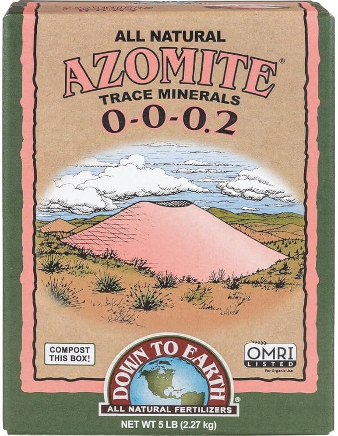 Down To Earth All Natural Fertilizers Down to Earth Organic White Azomite Powder for Improving Plant Growth 0-0-0.2, 5 lb
