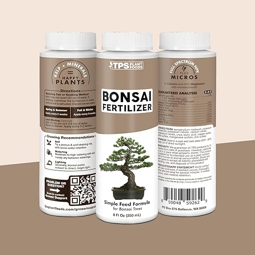 Bonsai Fertilizer – Liquid Plant Food for Healthy Growth, Vibrant Foliage & Stronger Root Development, 8 oz