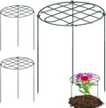 3 Pack 24 x 29.5 Inch Peony Cages and Supports Grow Through Plant Grid Support,Metal Plant Brace Support Peony Rings Hoops for Outdoor Plants Vegetables,Rose,Tomato,Orchids