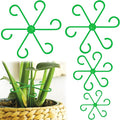 8pcs Climbing Houseplant Supports, 4 Sizes Plastic Plant Holders Reusable Flower Growth Stakes Trellis Stem Growth Accessories for Garden