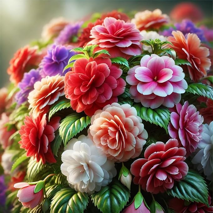 Seeds Balsam Camellia Flowered Mix/Impatiens balsamina/Annual Flowers