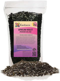 Premium African Violets and Gesneriad Premium Soil Mix by Gardenera - Horticultural Perlite (25%) + Vermiculite (25%) + Sphagnum Peat Moss (50%) - Made in USA - (3 Quart Bag)