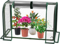 Mini Greenhouse Indoor Outdoor, 23.6*16.2*12.2 Inch Portable Tabletop Plant Greenhouse for Plant Growth and Seedling Propagation, Small Greenhouses for Garden Balcony Windowsill Home Use