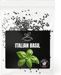 Fall & Winter Italian Basil Seeds for Indoor, Outdoor & Hydroponic Planting – 500+ Non-GMO Heirloom USA-Grown Culinary Herb, Fresh Aroma, High Germination (Ocimum basilicum)