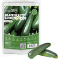 Groundio Black Beauty Zucchini Seeds for Planting, Approx 4g - Non-GMO Heirloom Seeds for Home Vegetable Garden