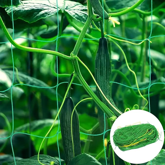 Garden Netting & Trellis Netting Garden Net for Climbing Plants Grape Tomato Green Bean Cucumber Trellis Outdoor Garden Trellis (6.6 ft x 16.4 ft)