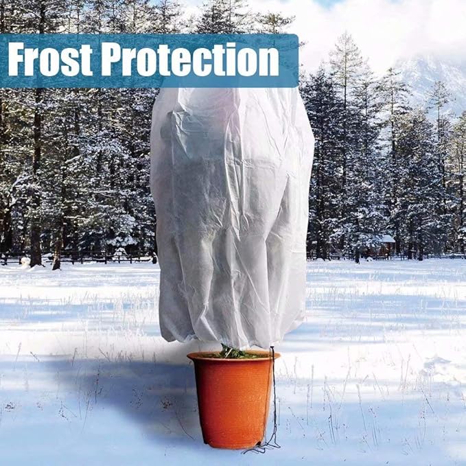Agfabric Warm Worth Frost Blanket - 0.95 oz 84"x 72" Shrub Jacket, Rectangle Plant Cover for Frost Protection