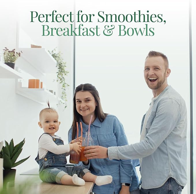 Seeds 14oz, USDA Organic Edible Basil Seeds Superfood Rich in Fiber, Healthy Fats, & Minerals, Support Weight Loss, Blood Sugar Balance, Gut Health—Ideal for Smoothies, Juices & Desserts.
