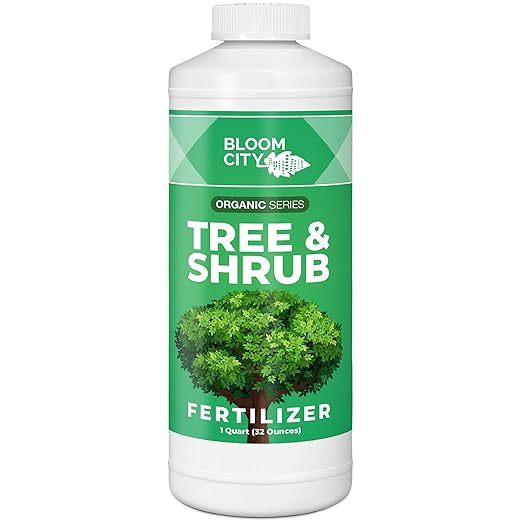 Bloom City Tree & Shrub Fertilizer – Liquid Plant Food for Stronger Roots, Fuller Foliage & Healthy Landscape Growth, 32 oz