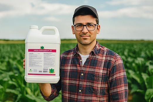 Acton MEGA Potassium 25, Professional Liquid Fertilizer, 1 Gallon, High-Potassium Formula for Commercial Crops, Fruits and Vegetables, 25% Soluble Potash