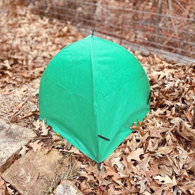 2 Pack Winter Plant Covers Freeze Protection Shrub Covers, Plant Frost Protection Tent, Warm Plant Tents Protecting for Fruit Potted Plants Tree from Freezing Animals Eating(22x22x23in, Frost Cloth)