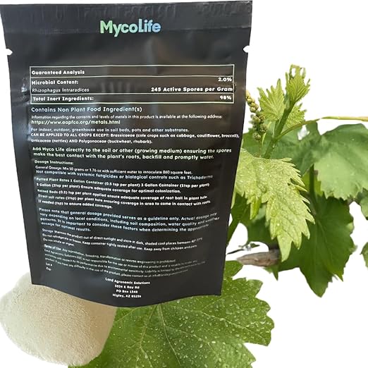 MycoLife 5X Highly Concentrated Mycorrhizal Inoculant Root Stimulator/Enhancer. Get Access to More nutrients, Healthier Plants and Better Crops!