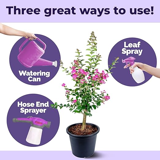 Crepe Myrtle Fertilizer – Liquid Plant Food for More Blooms, Vibrant Color Healthy Growth, 32 oz