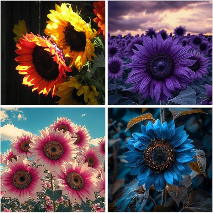 75+ Teddy Bear Sunflower Seeds for Planting Outdoor-Sunflower Seeds-Giant Exotic Helianthus Annuus Flower Seed Non-GMO Heirloom Drought Tolerant Blooms in Home Garden