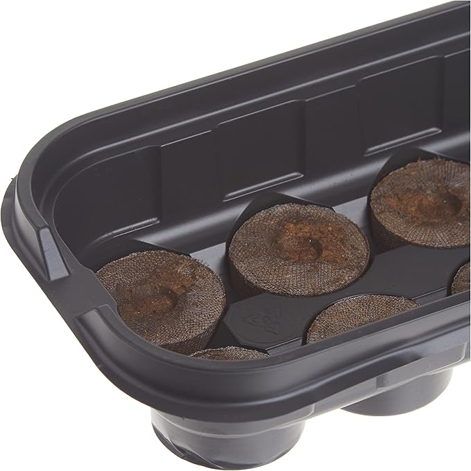 Jiffy Seed Starting Windowsill Greenhouse with 12 Biodegradable 36mm Peat Pellets (J312)