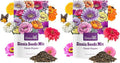 Groundio Zinnia Seeds, 2 Oz (2 Packs), Flowers Seeds for Planting, Wildflower Seeds Bulk, 5 Varieties Mixed Colors and Large Blooms, Open Pollinated, Non GMO Made in USA