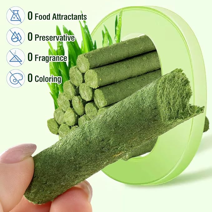 PawsGear 120g/4.23oz Cat Grass Teething Stick Hairballs,Chew Sticks for Cats,Catnip Toys Sticks Indoor Kitten Chew Stick (Green)