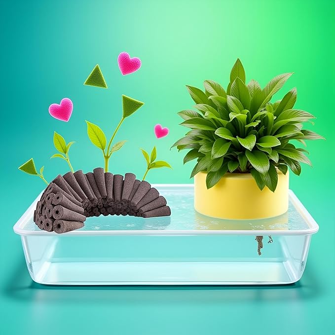 12 Pcs Grow Sponges Seed Pods Replacement Root Growth Sponges Seed Starter Pods Refill Pods Compatible Seed Grow Pod for Hydroponic Growing System Plant Germination Kits