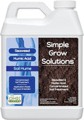 Super Seaweed Humic Fulvic Acid Blend- Liquid Carbon - Soil Hume - Simple Grow Solutions- Natural Lawn & Garden Concentrated Treatment- Increase Nutrient Uptake (64 Ounce)