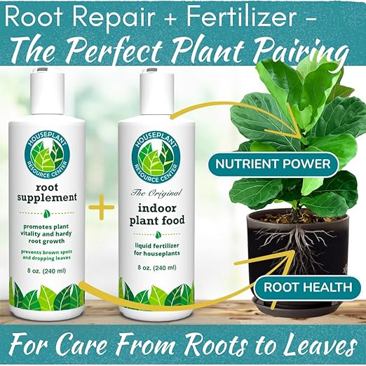 Root Rot Repair for Houseplants – Root Supplement & Recovery Drops for Overwatering or Shock | Heals Roots, Prevents Yellowing, Brown Spots & Dropping Leaves (8 oz)