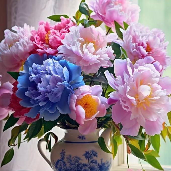 100Pcs Peony Flower Seeds – Premium Peony Seeds for Planting – Easy to Grow Fragrant Garden Flowers for Outdoor, Yard, Patio & Landscaping Decoration